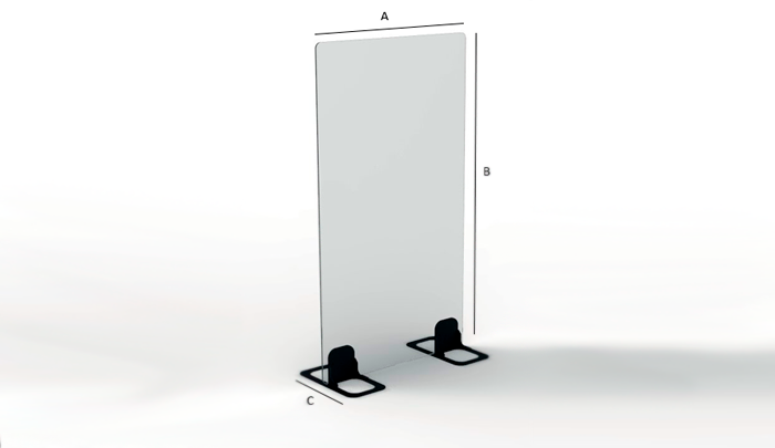 Painel divisor proteção contra covid