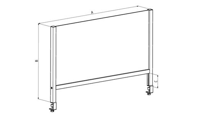 Painel de proteção frontal contra covid 19